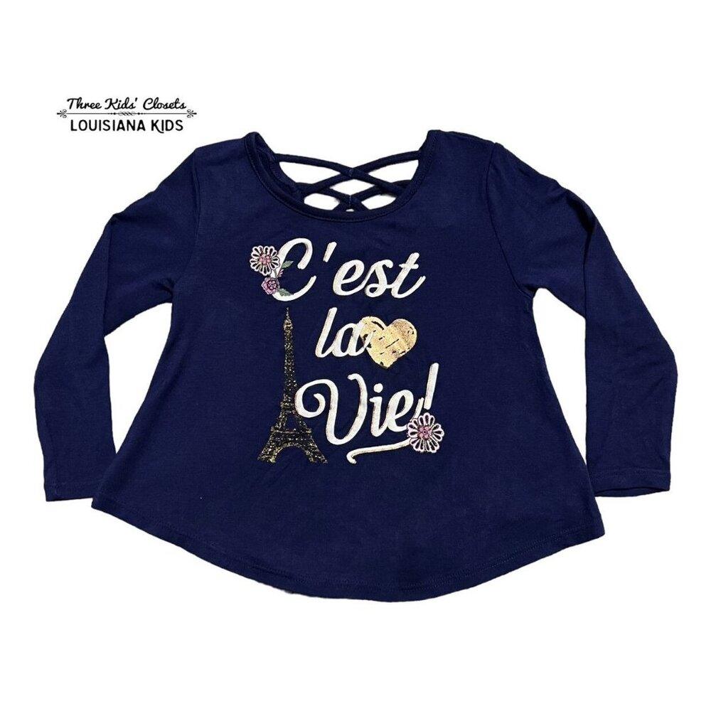 NEW Love Glam Girl 2T Eiffel Tower Paris Shirt